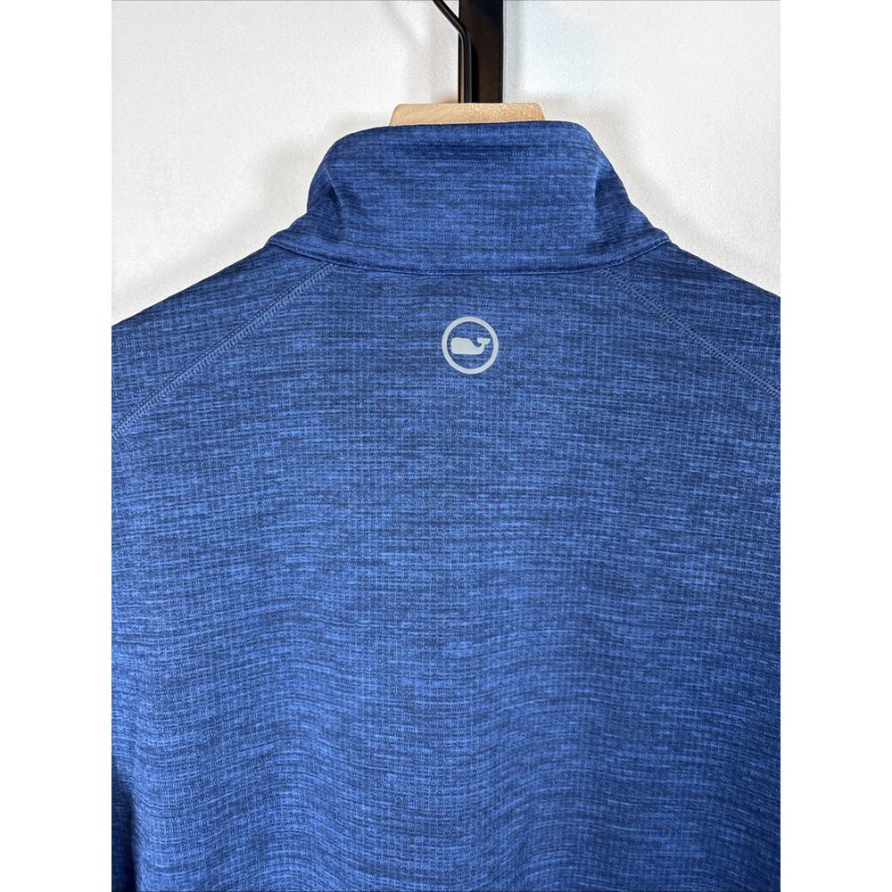 Vineyard Vines On The Go Sankaty 1/4 Zip Pullover Men's Small Blue Golf Preppy - Picture 5 of 7